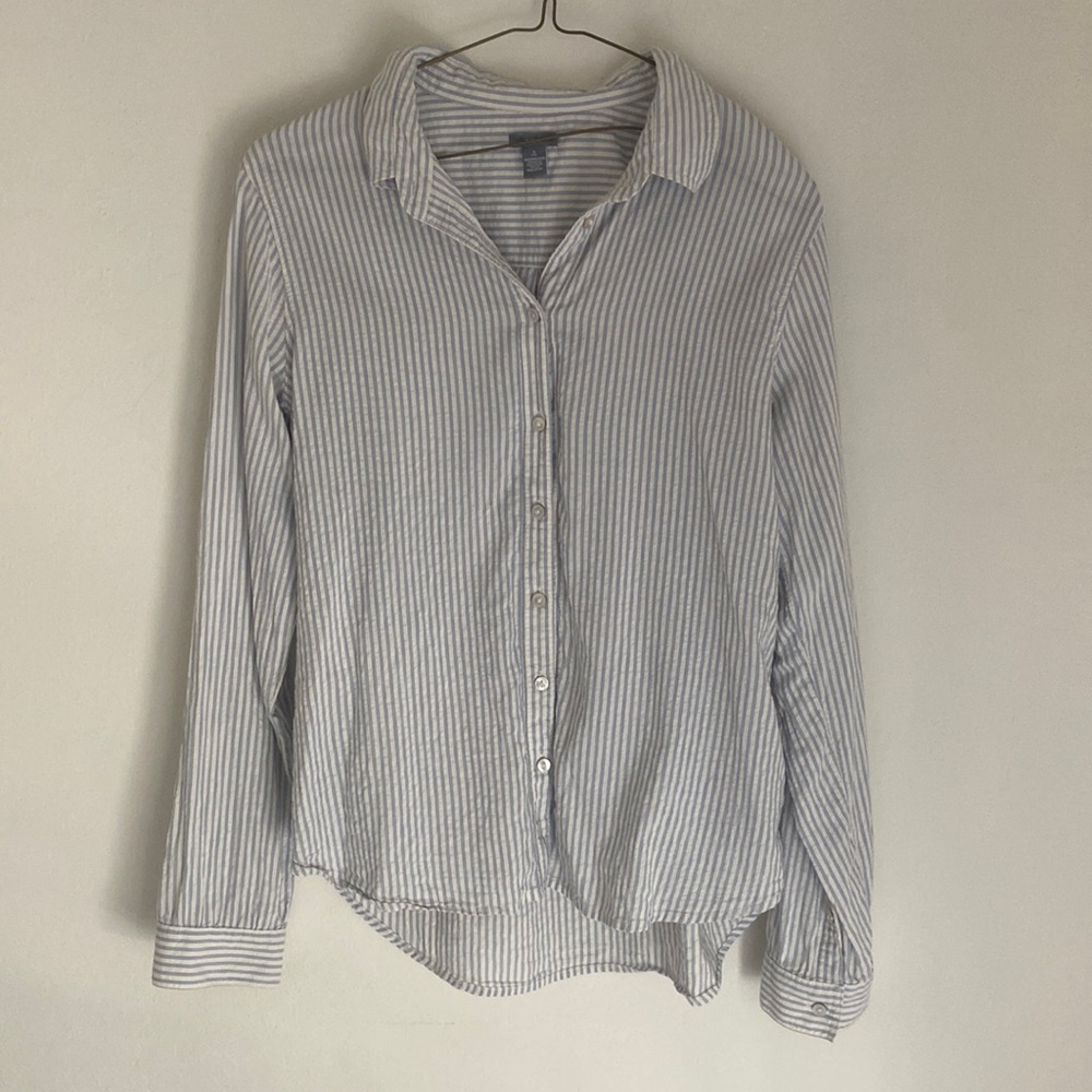 Aerie Striped Button Down Shirt Size S
